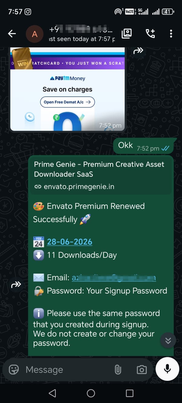 Prime Genie Group Buy designer tools subscription customer activation proof screenshot 53
